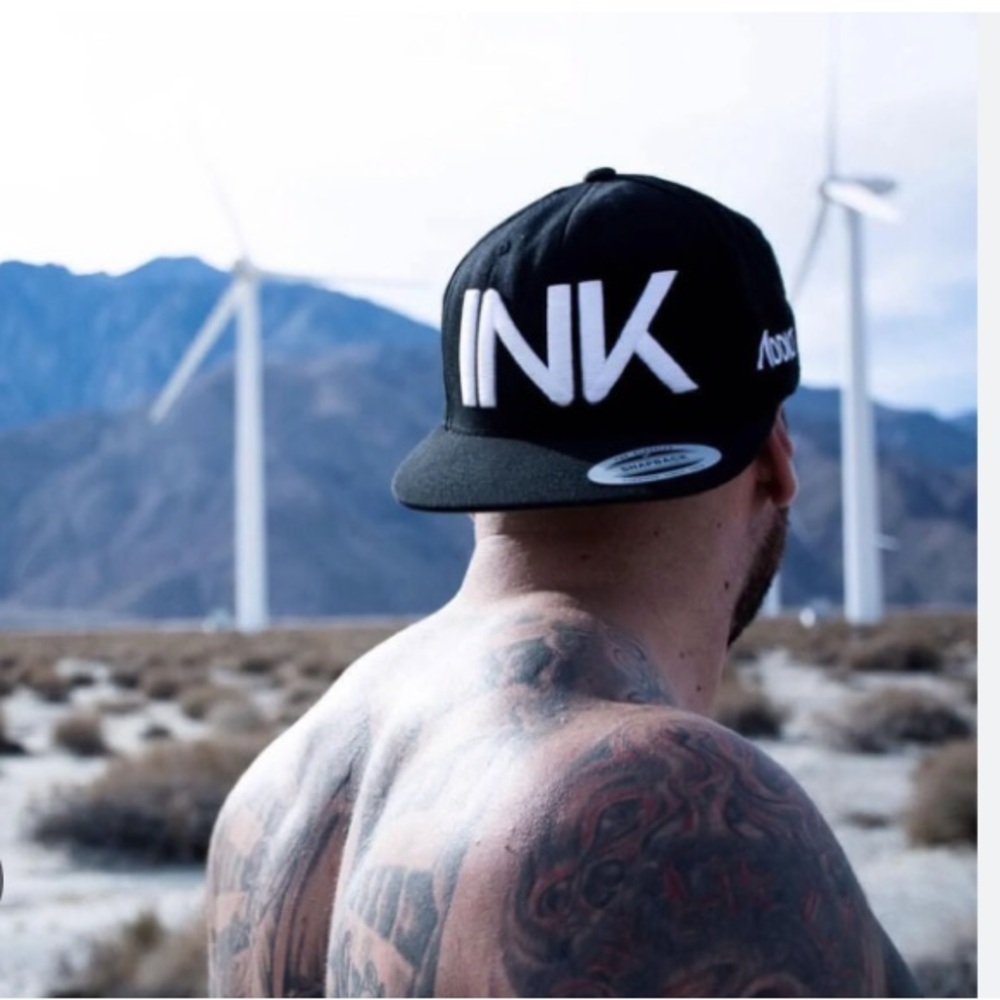 New: Ink Addict Stitched or Embroidered INK SnapBack Hat. One Size - Picture 2 of 10
